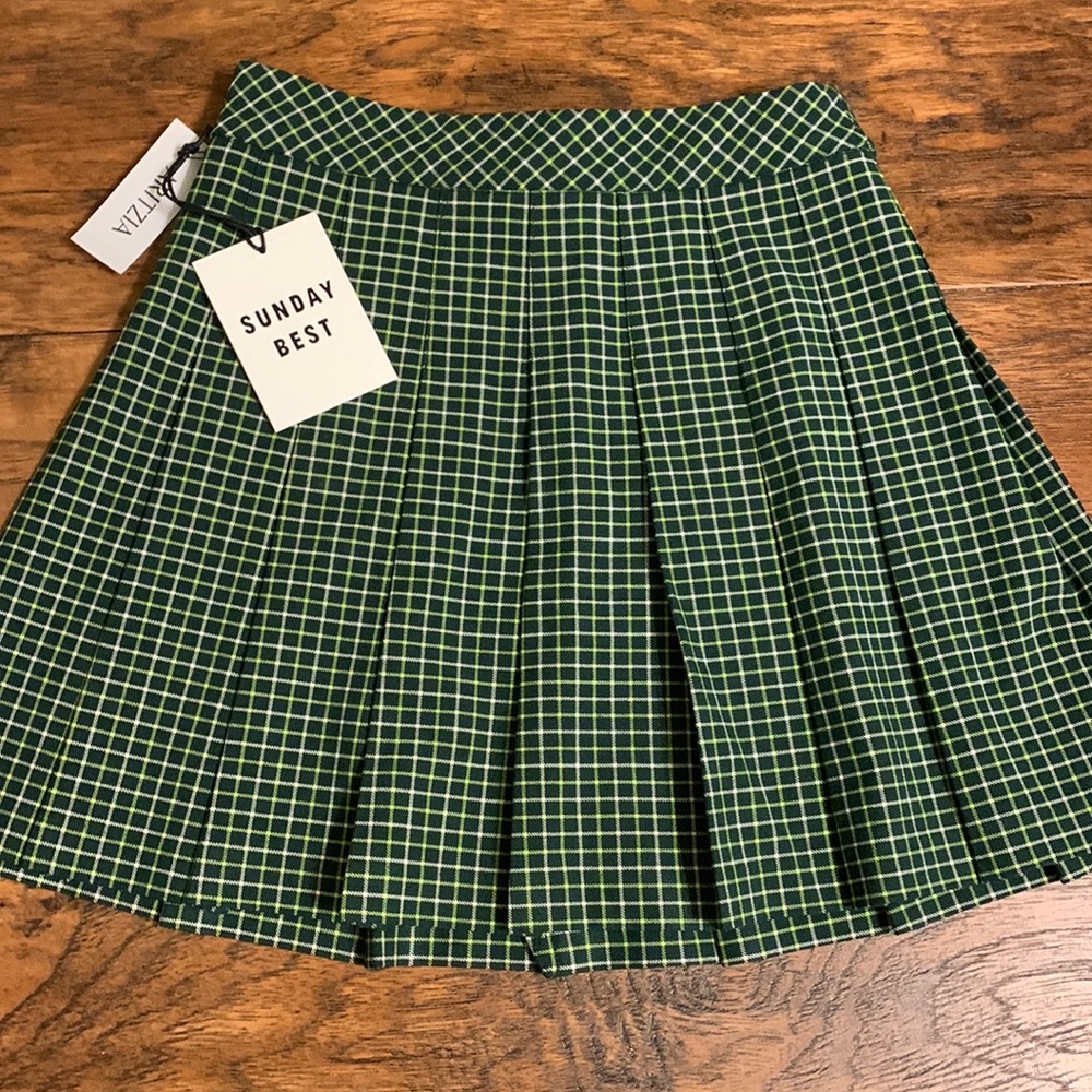 Sunday best pleated mini skirt